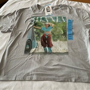 NWT! Shania Twain Ladies Soft Short Sleeve Licensed Band Tee, Sz L